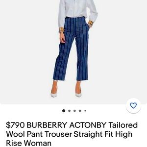 Burberry Pants. Burberry cropped pants. Burberry trousers